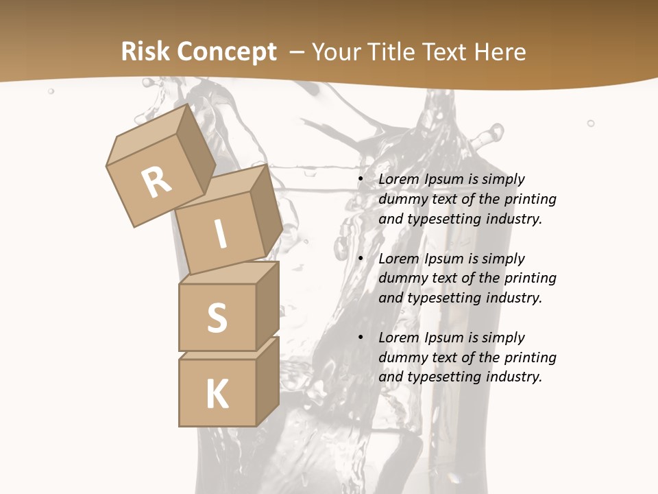 A Glass Filled With Water On Top Of A Table PowerPoint Template