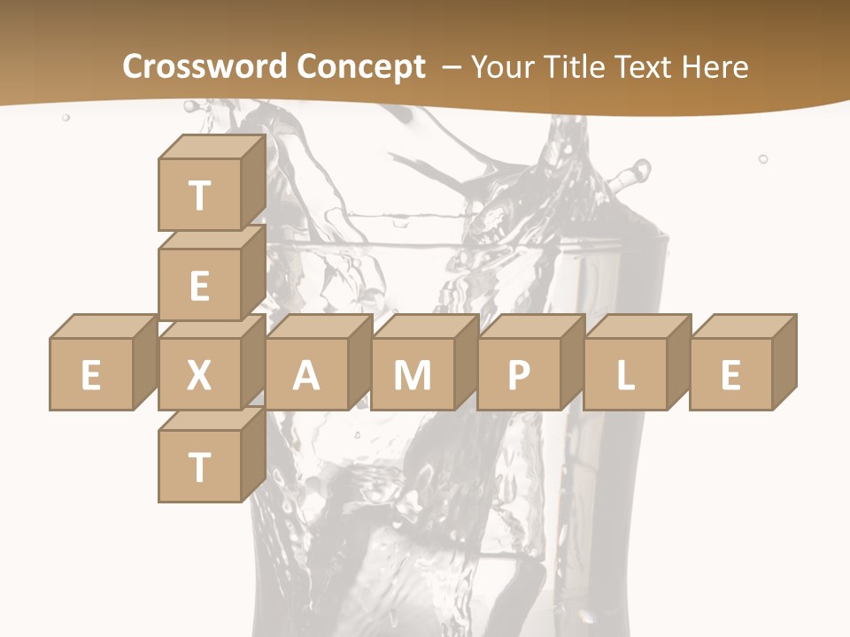 A Glass Filled With Water On Top Of A Table PowerPoint Template