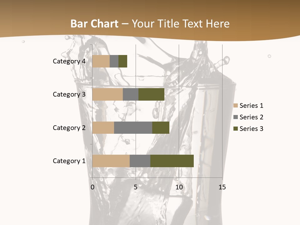 A Glass Filled With Water On Top Of A Table PowerPoint Template