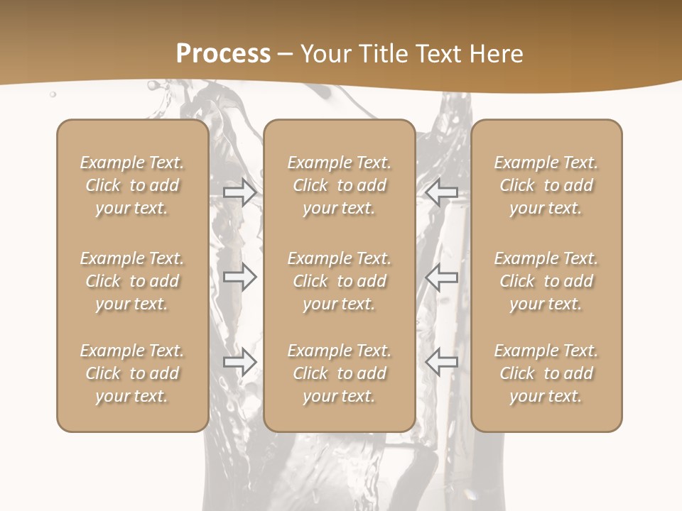 A Glass Filled With Water On Top Of A Table PowerPoint Template