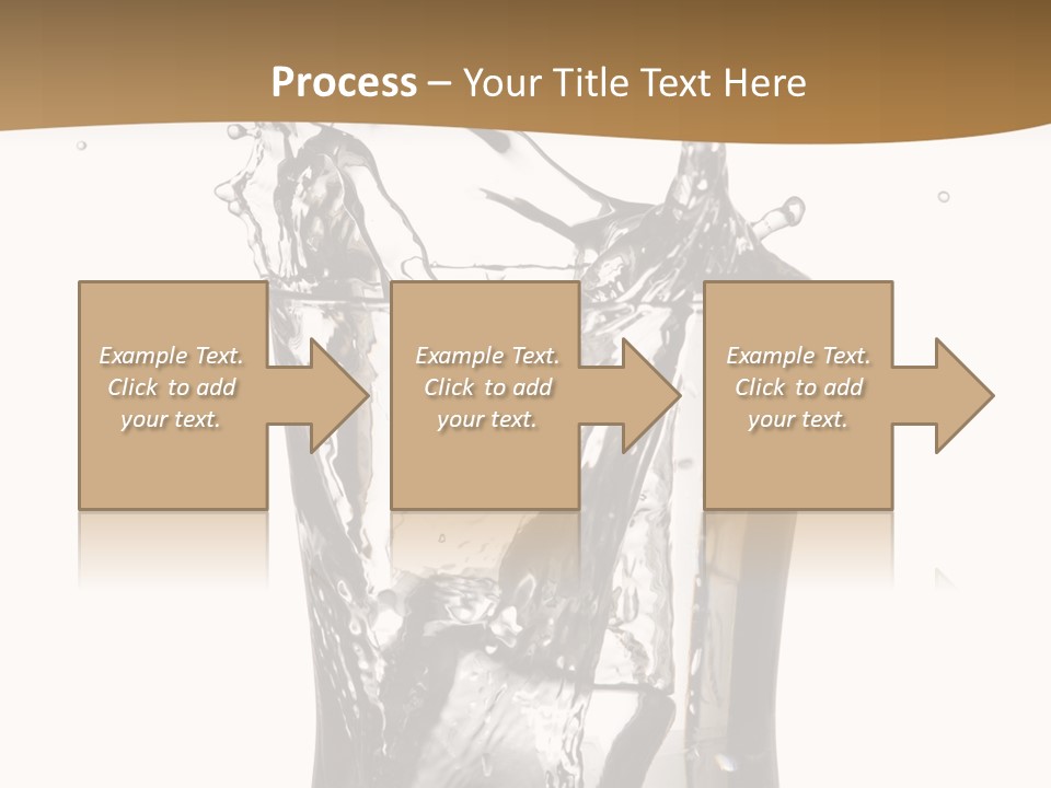 A Glass Filled With Water On Top Of A Table PowerPoint Template