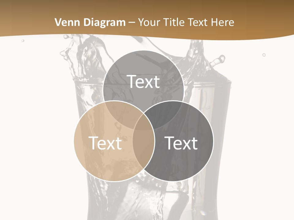 A Glass Filled With Water On Top Of A Table PowerPoint Template