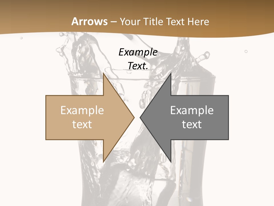 A Glass Filled With Water On Top Of A Table PowerPoint Template