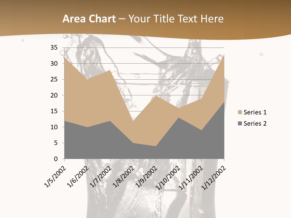 A Glass Filled With Water On Top Of A Table PowerPoint Template