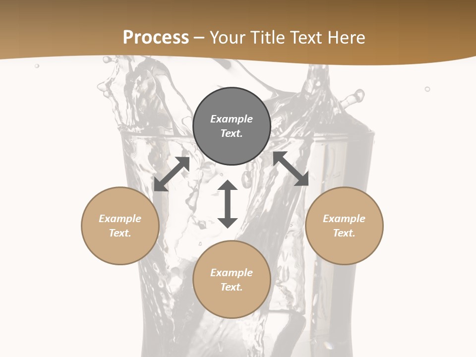 A Glass Filled With Water On Top Of A Table PowerPoint Template