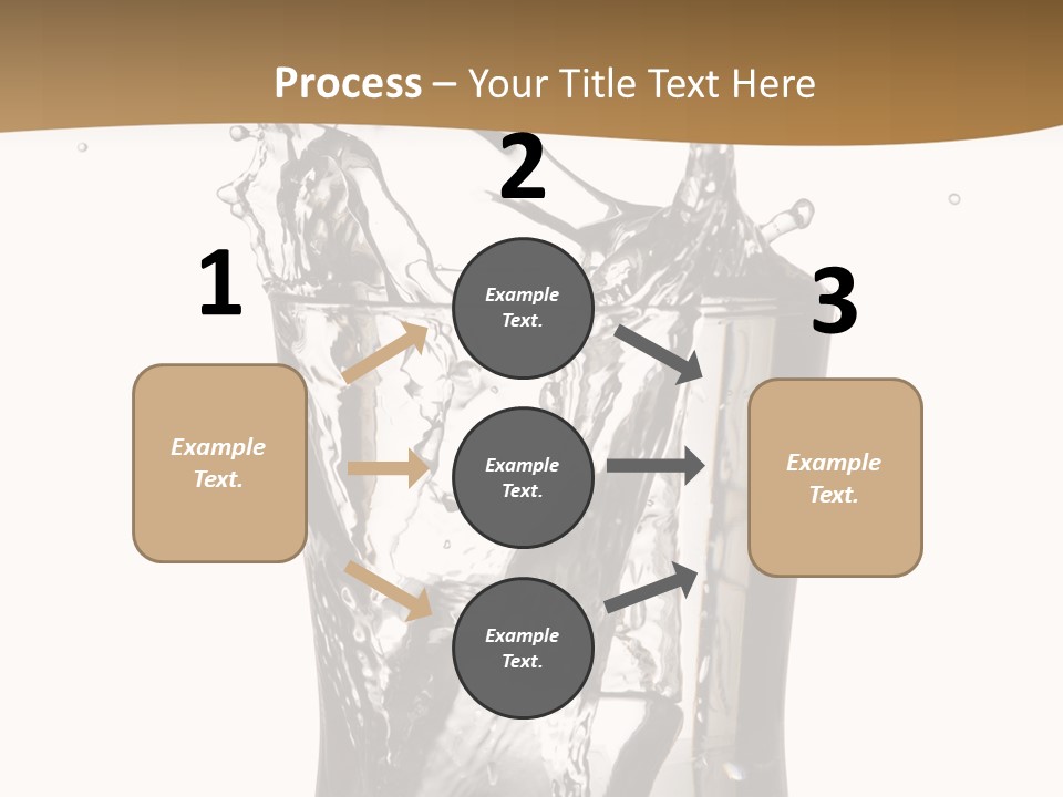 A Glass Filled With Water On Top Of A Table PowerPoint Template