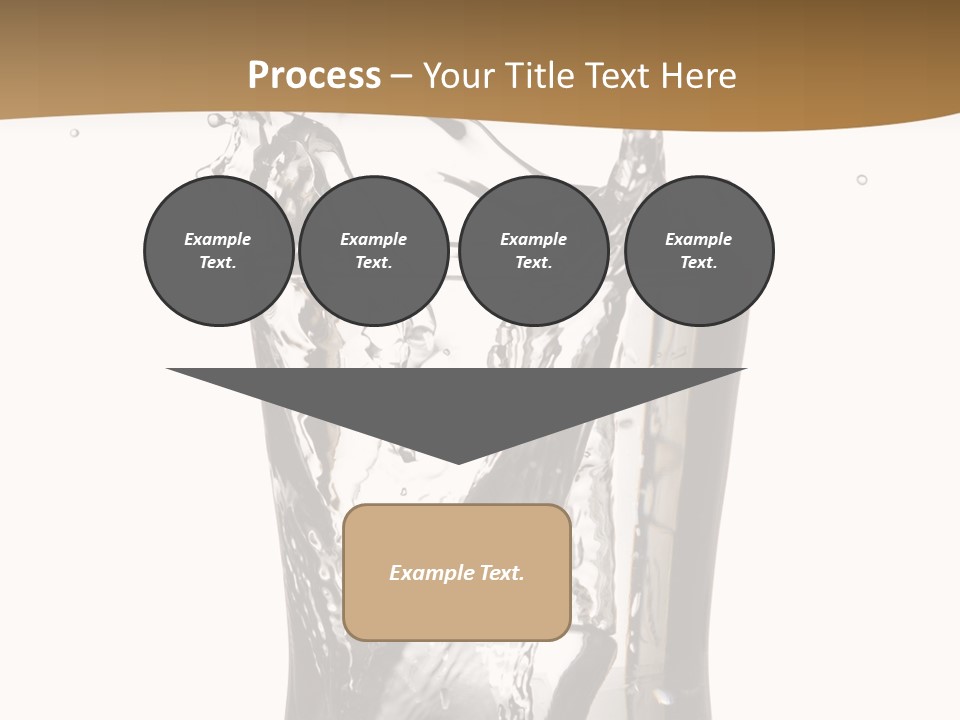 A Glass Filled With Water On Top Of A Table PowerPoint Template