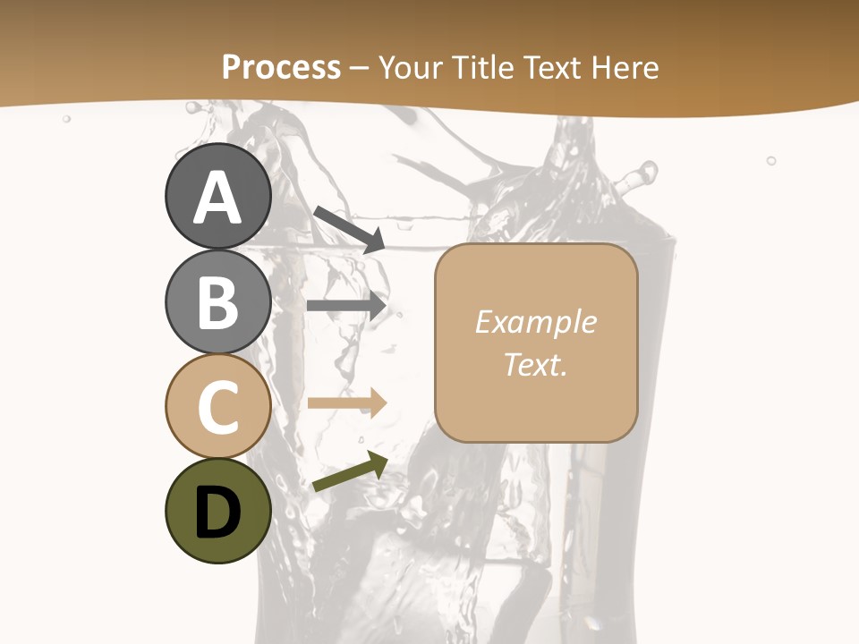 A Glass Filled With Water On Top Of A Table PowerPoint Template