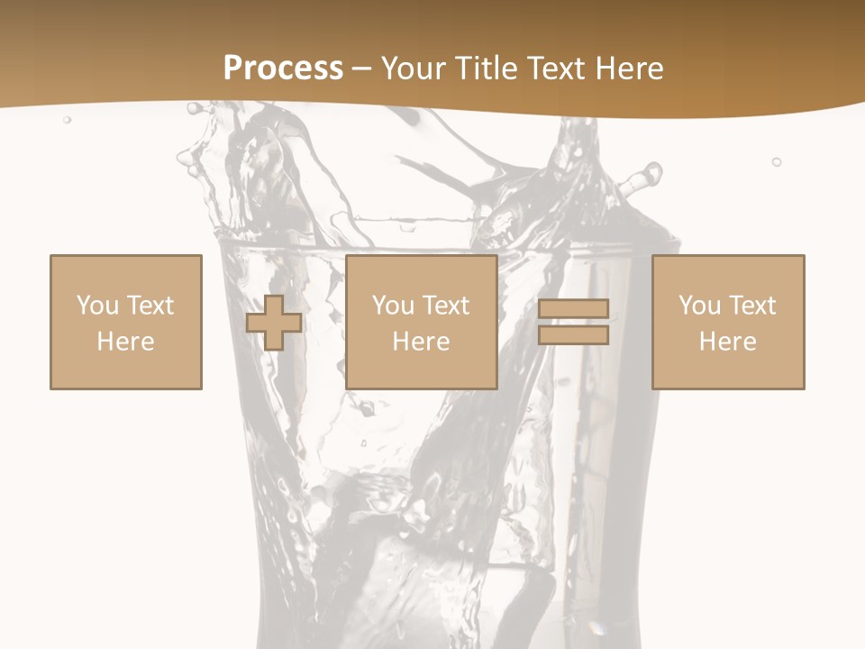 A Glass Filled With Water On Top Of A Table PowerPoint Template
