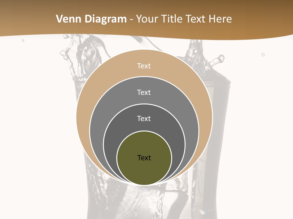 A Glass Filled With Water On Top Of A Table PowerPoint Template