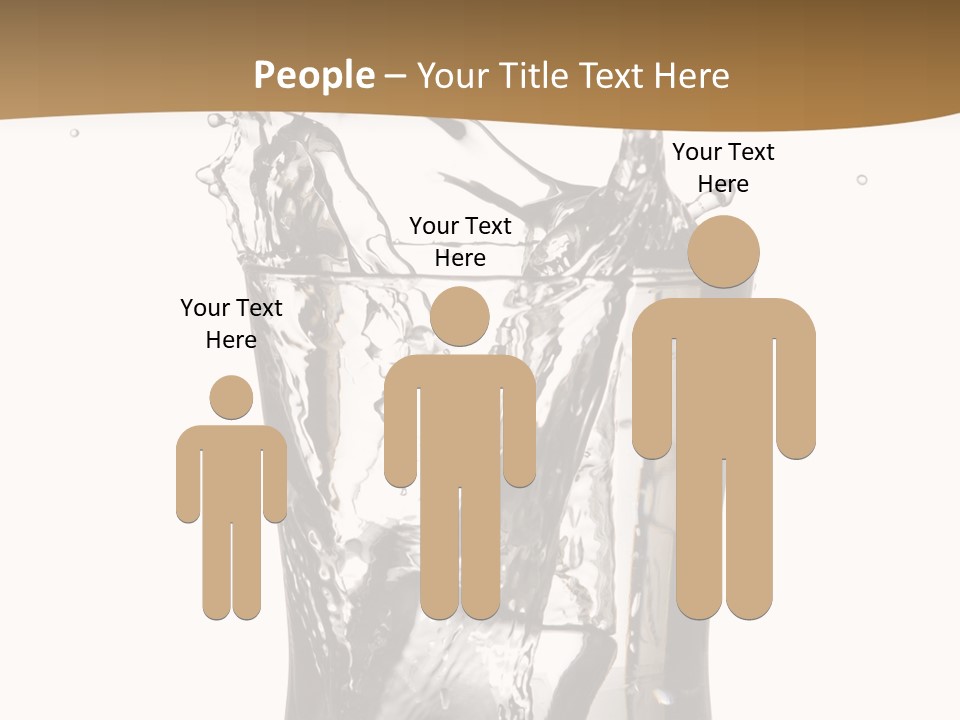 A Glass Filled With Water On Top Of A Table PowerPoint Template