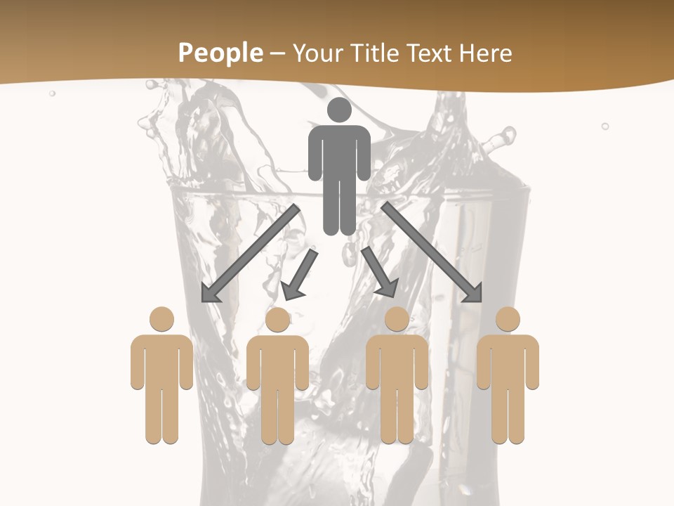 A Glass Filled With Water On Top Of A Table PowerPoint Template