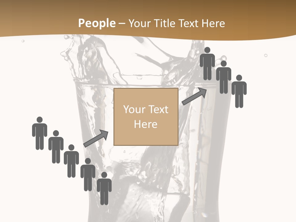 A Glass Filled With Water On Top Of A Table PowerPoint Template