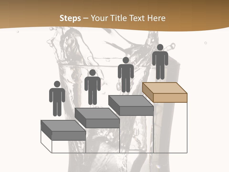 A Glass Filled With Water On Top Of A Table PowerPoint Template