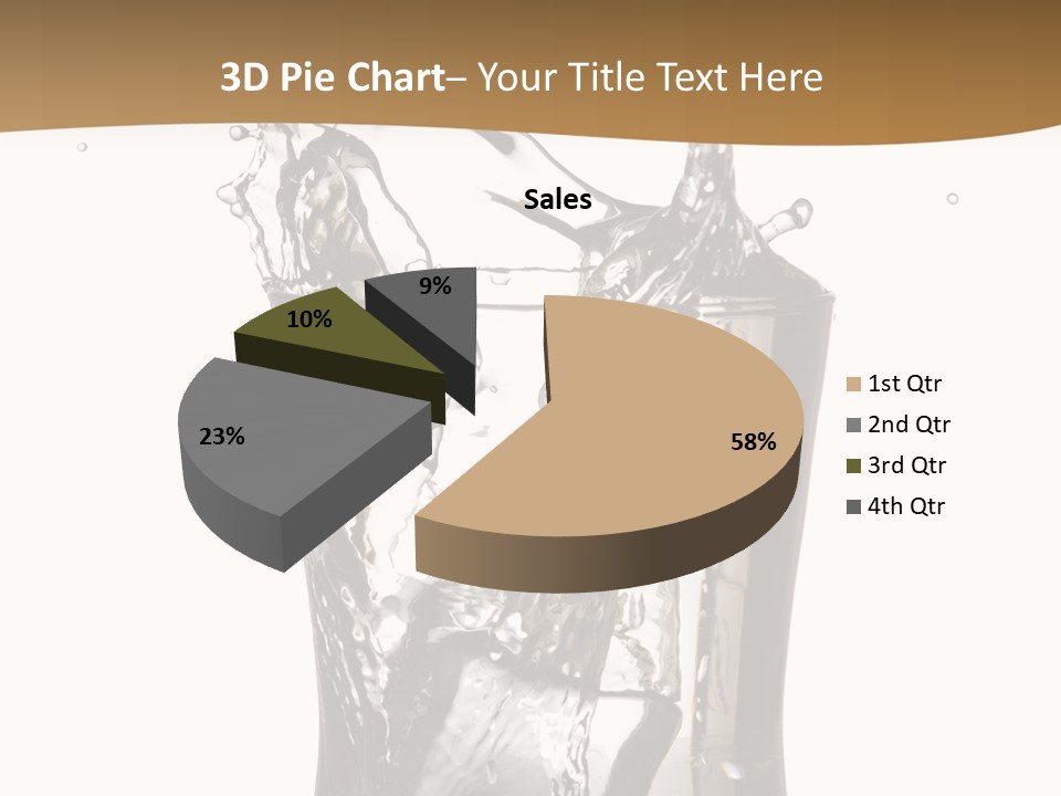 A Glass Filled With Water On Top Of A Table PowerPoint Template
