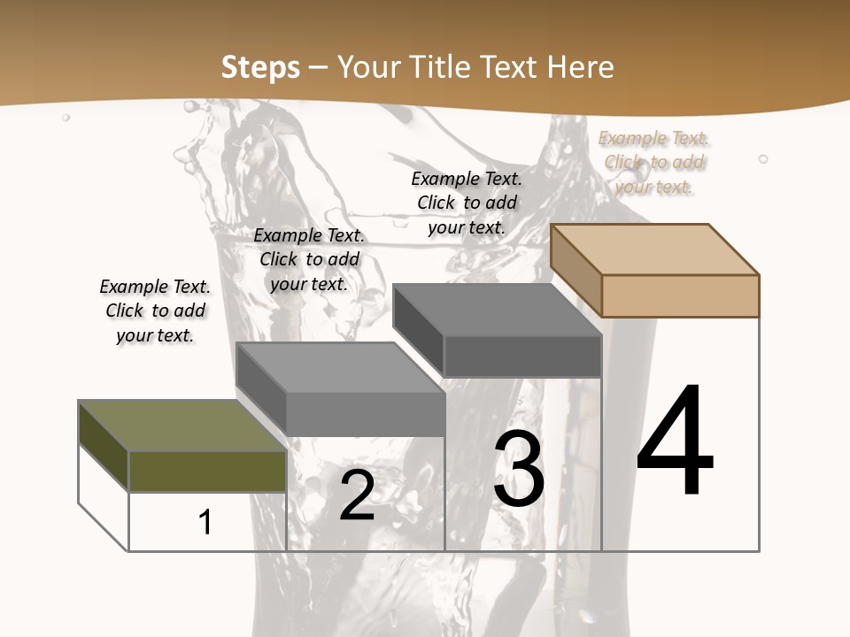 A Glass Filled With Water On Top Of A Table PowerPoint Template