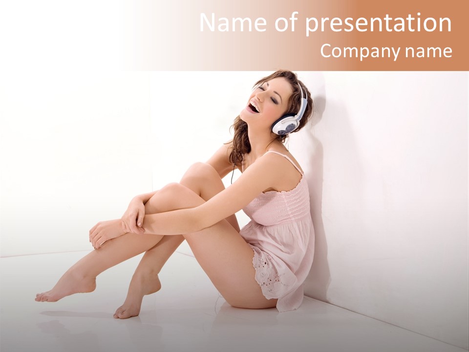 Lips Beautiful Musical PowerPoint Template