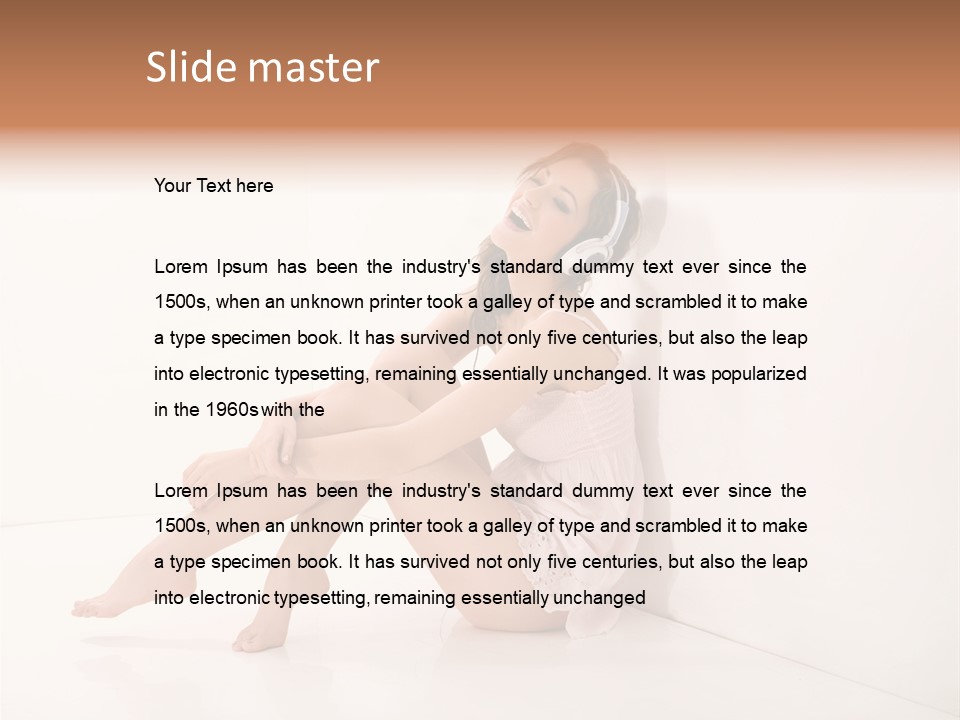 Lips Beautiful Musical PowerPoint Template