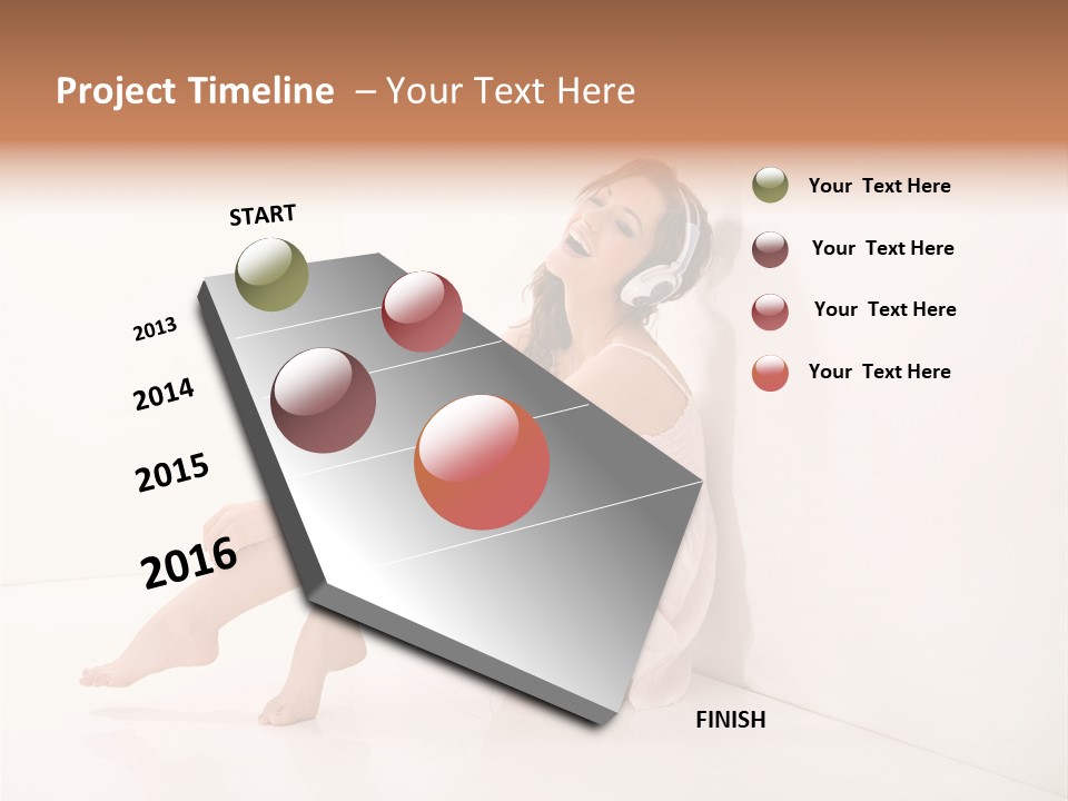 Lips Beautiful Musical PowerPoint Template