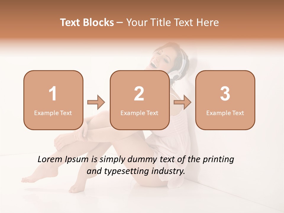 Lips Beautiful Musical PowerPoint Template