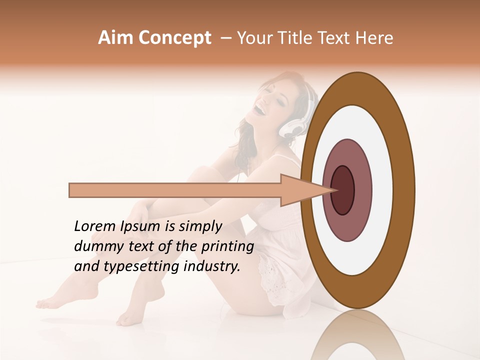 Lips Beautiful Musical PowerPoint Template