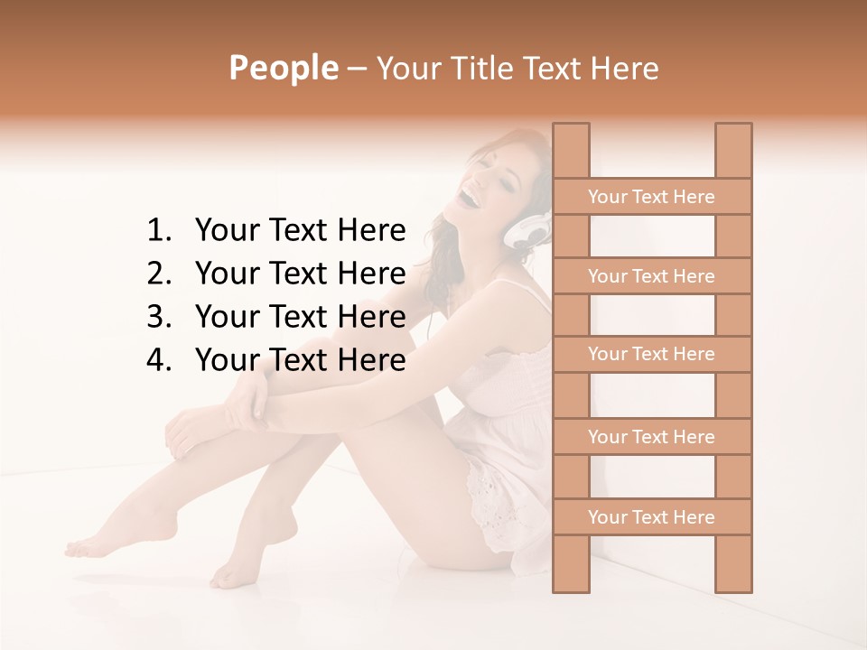 Lips Beautiful Musical PowerPoint Template