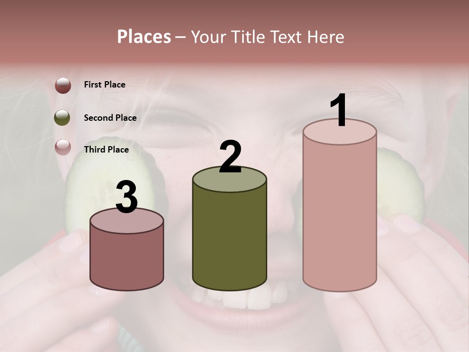 Food Vegetable Girl PowerPoint Template