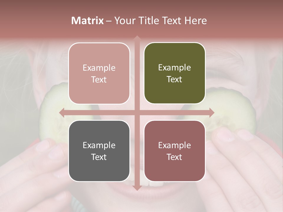 Food Vegetable Girl PowerPoint Template