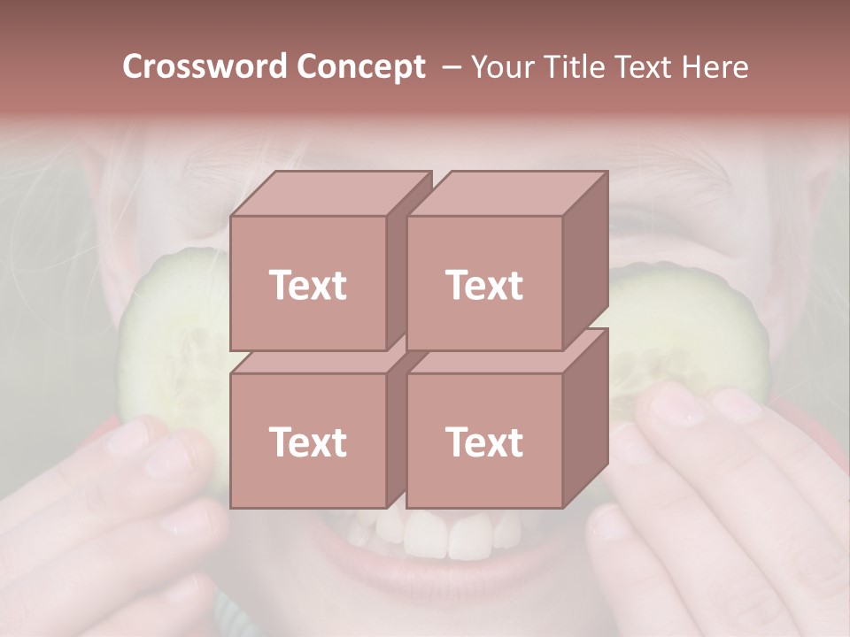 Food Vegetable Girl PowerPoint Template