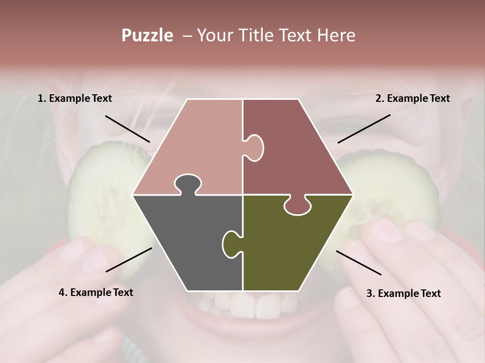 Food Vegetable Girl PowerPoint Template