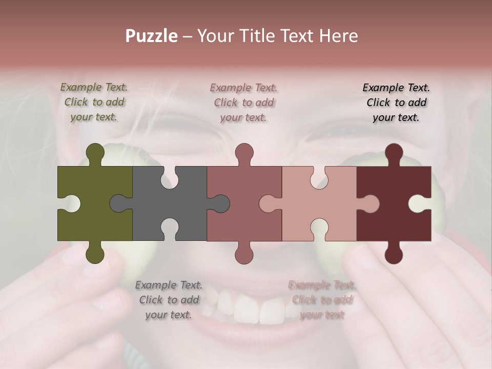 Food Vegetable Girl PowerPoint Template