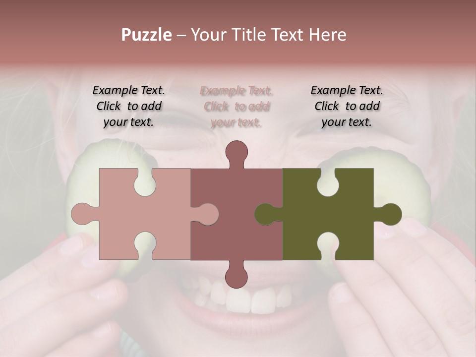 Food Vegetable Girl PowerPoint Template