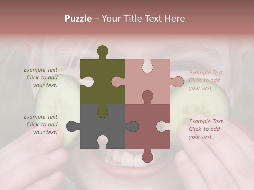 Food Vegetable Girl PowerPoint Template