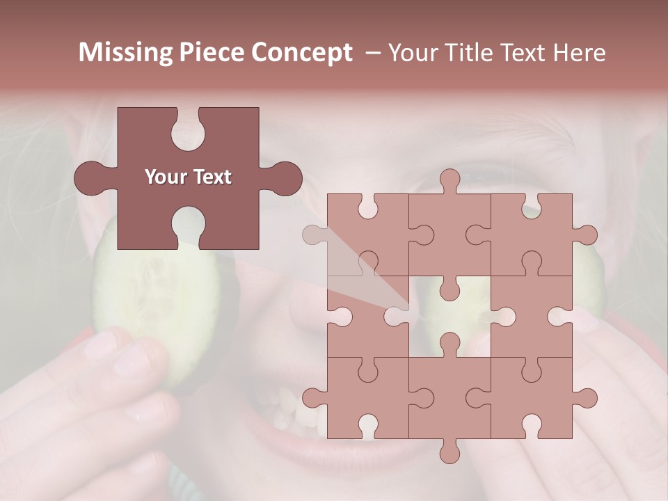 Food Vegetable Girl PowerPoint Template