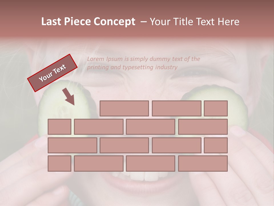 Food Vegetable Girl PowerPoint Template