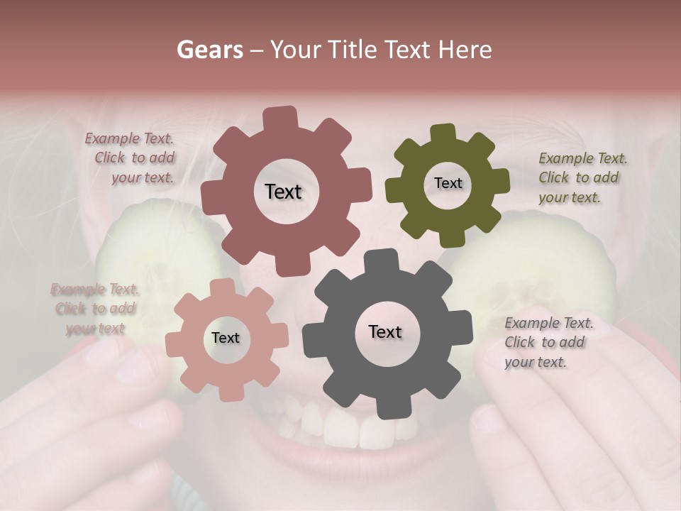 Food Vegetable Girl PowerPoint Template