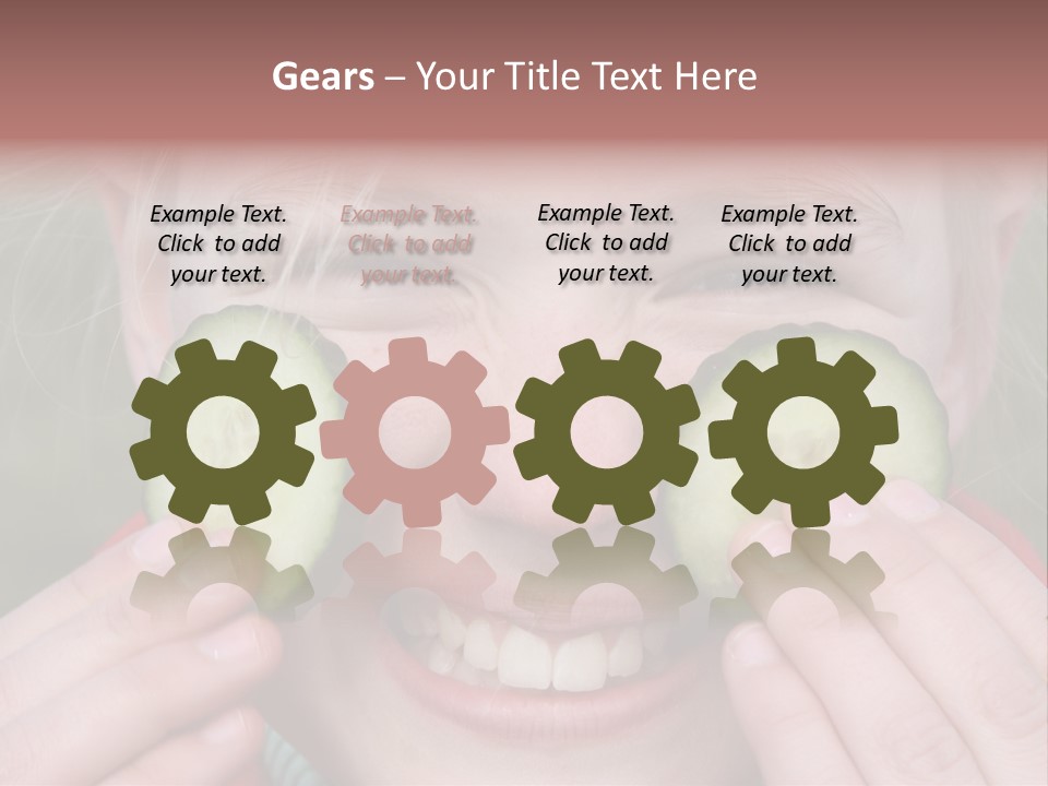 Food Vegetable Girl PowerPoint Template