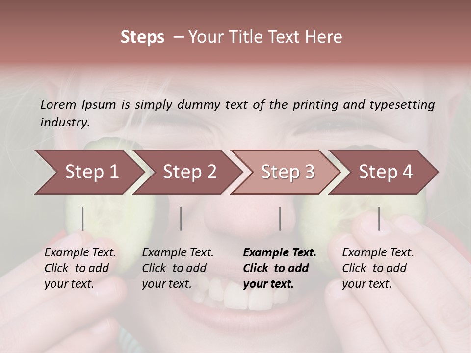 Food Vegetable Girl PowerPoint Template