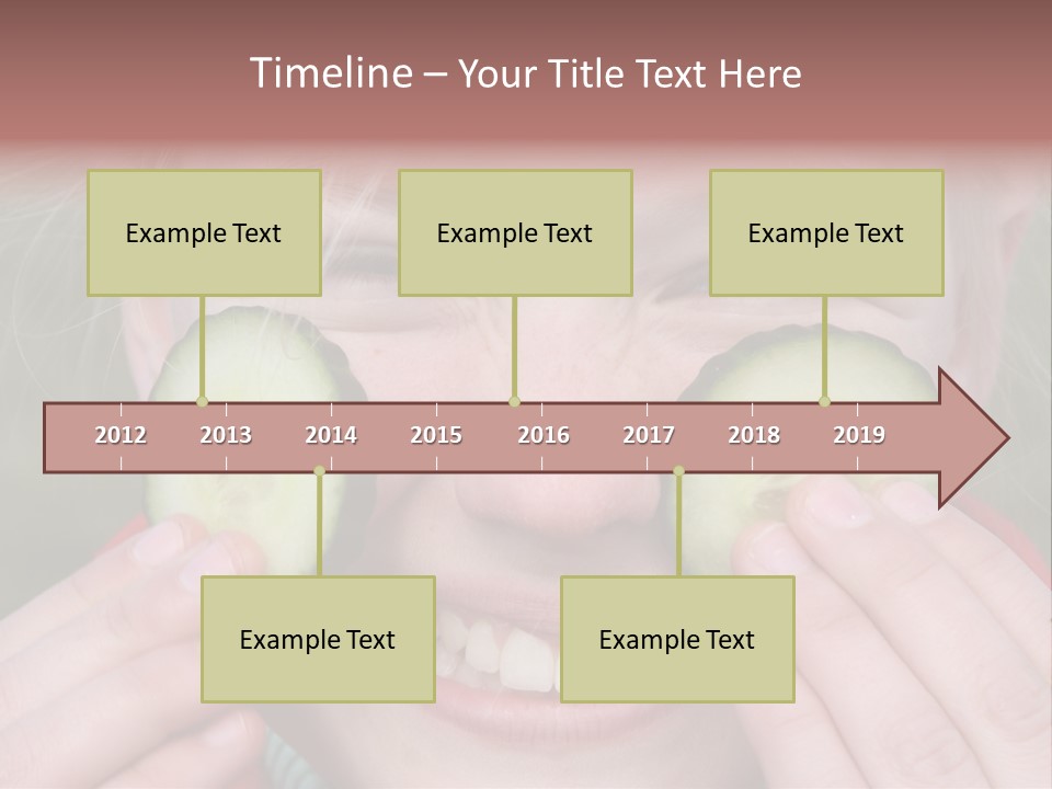Food Vegetable Girl PowerPoint Template