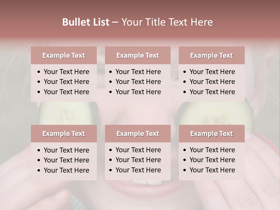 Food Vegetable Girl PowerPoint Template