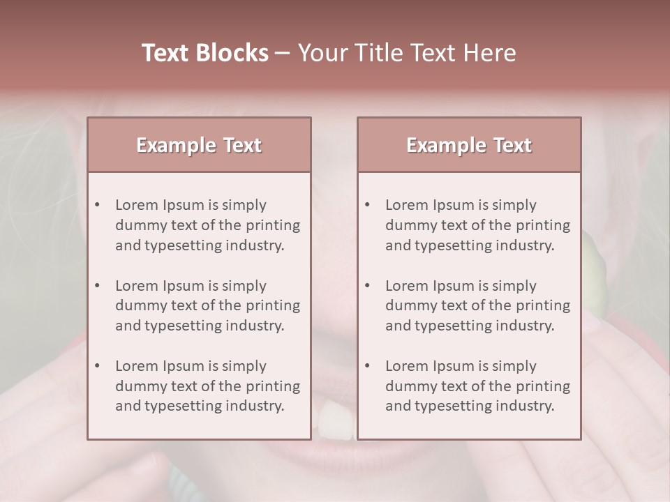 Food Vegetable Girl PowerPoint Template