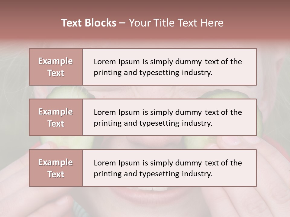 Food Vegetable Girl PowerPoint Template