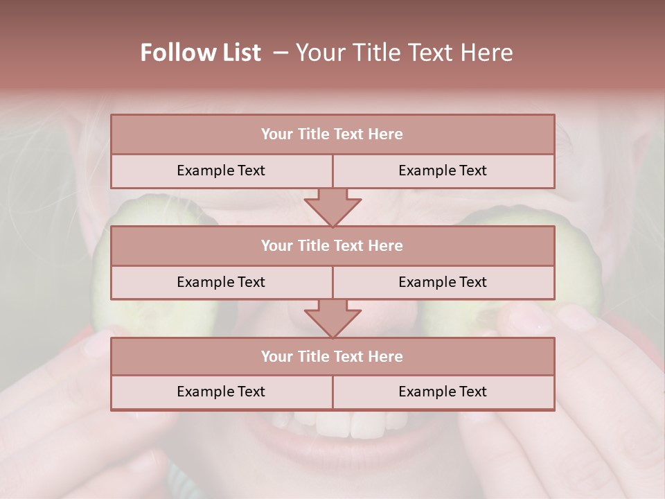Food Vegetable Girl PowerPoint Template