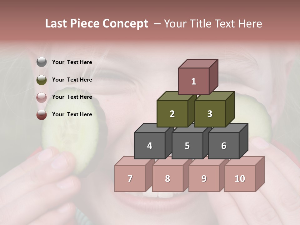 Food Vegetable Girl PowerPoint Template