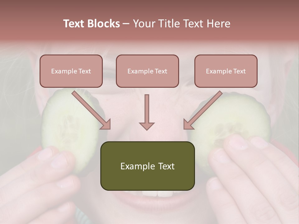 Food Vegetable Girl PowerPoint Template