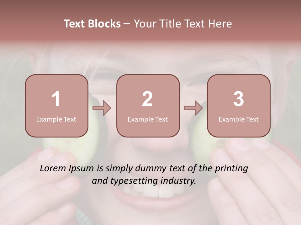 Food Vegetable Girl PowerPoint Template