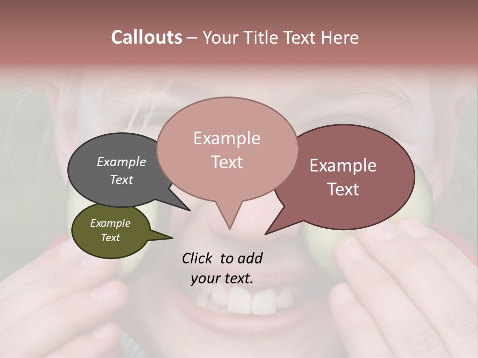 Food Vegetable Girl PowerPoint Template