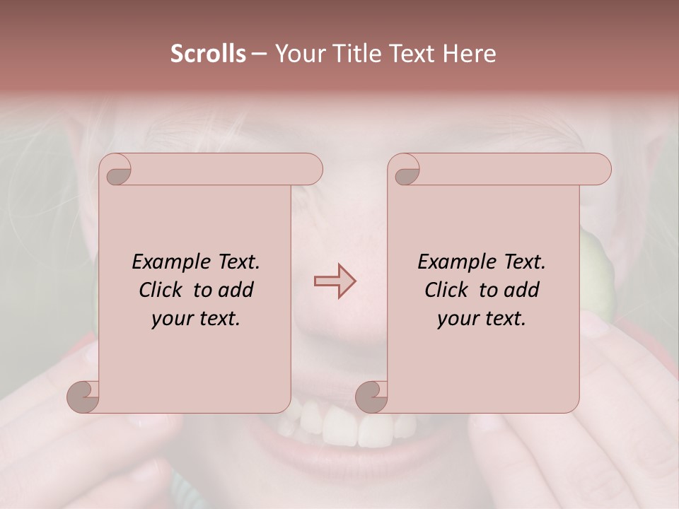 Food Vegetable Girl PowerPoint Template