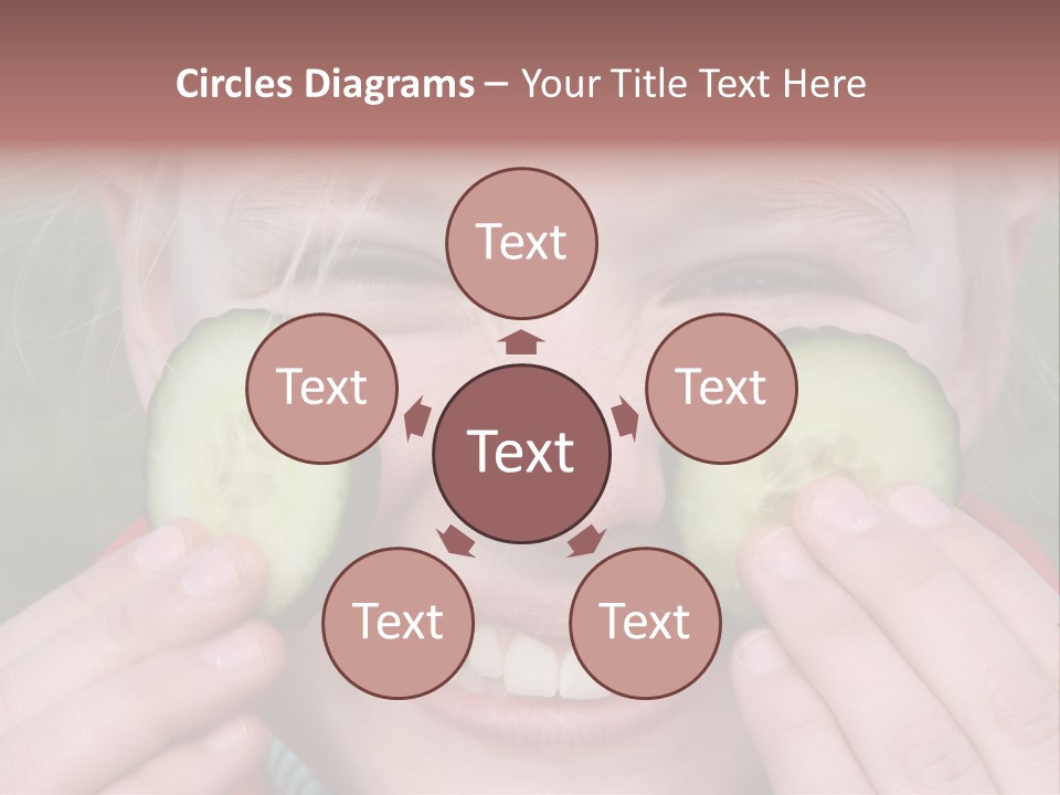 Food Vegetable Girl PowerPoint Template