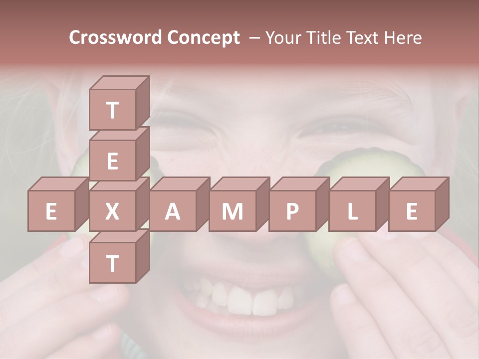 Food Vegetable Girl PowerPoint Template